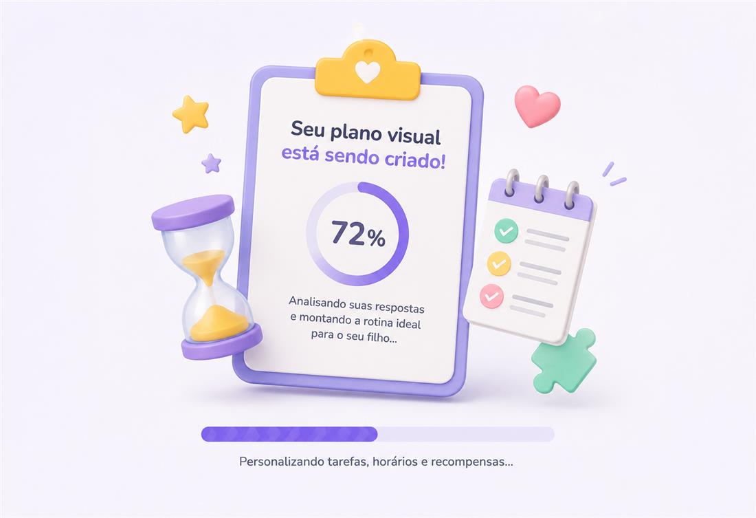 Plano visual sendo criado